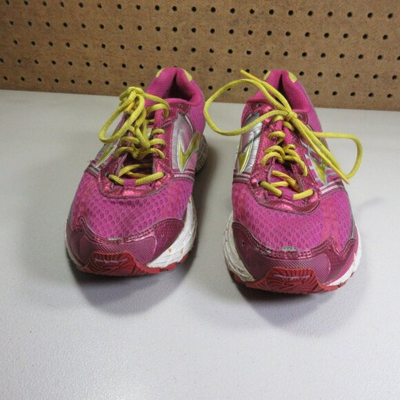 Brooks womens red gray yellow Adrenaline GTS 14 running shoes 4.5 D - Picture 2 of 7